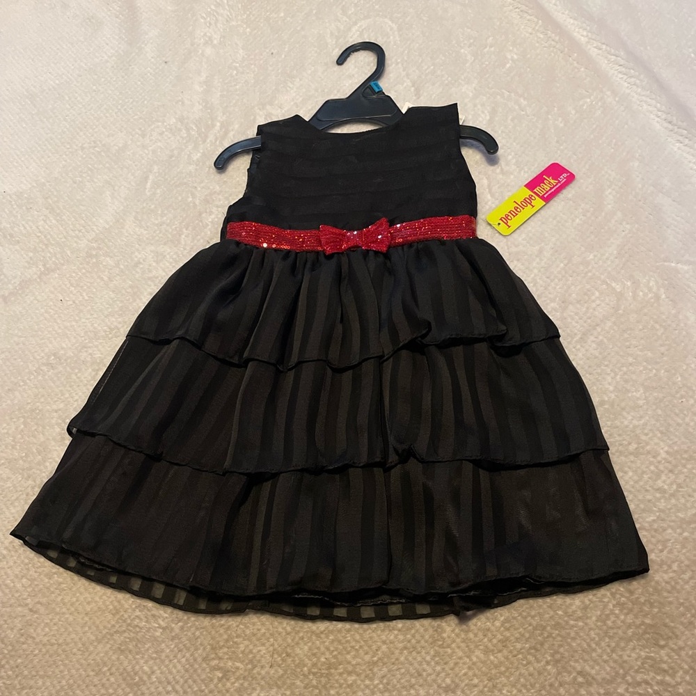 Black formal toddler dress 24m NWT
